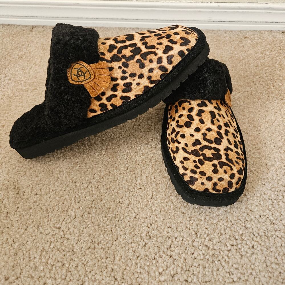 Women's Ariat Jackie Square Toe Slippers - Cheetah W11